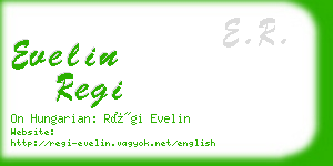 evelin regi business card